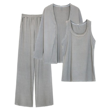 Female set: jacket, shirt, pants, size 46, graphite color