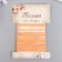 Braid decorative cord "suede light orange" winding 3 m width 0.2 cm