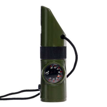 Set of the hero "Intelligence", 6 in 1: whistle, compass, flashlight, thermometer, mirror, lupa-6