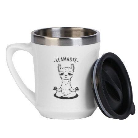Thermal circle, 350 ml, Lifestyle "Llamaste", retains heat 3 hours-2