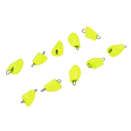 Cargo bullet-excentric stained collapsible Yaman 10 pcs., 3 g, yellow-3