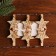 Set of decorative clothespins "Stars" 12 × 8 cm, set 6 pcs., Golden