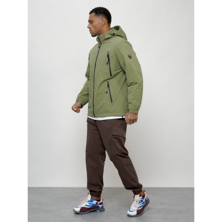 Male spring jacket, size 48, green color-1