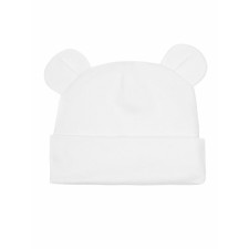 Шапочка детская Amarobaby Nature Essence Bear, размер 40-42, цвет молочный
