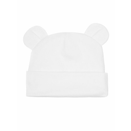 Children's cap Amarobaby Nature Essence Bear, size 40-42, Milk color