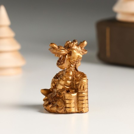 Souvenir Polystone "Bronze Dragon with Coins" MIX 3.8Z2.5Z3.8 cm-5