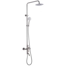 The shower system FMARK FS8245, tropical shower, shower set, mixer, pour 125 mm, satin 98476