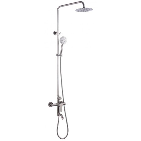 The shower system FMARK FS8245, tropical shower, shower set, mixer, pour 125 mm, satin 98476