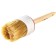 Round MTX brush, No. 18, natural bristles, wooden handle