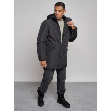 Extensive male winter park, size 48, black color-10