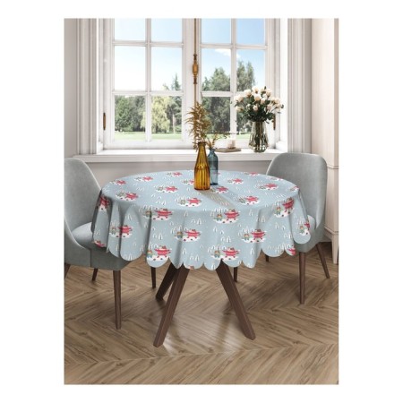 Tablecloth on the table "Walk of cats", round, Saten, d = 150 cm-2
