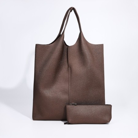 Female bag Textura, chover, large size, bronze color-1