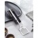 Stainless steel blade perforated Magistro "Grace", length 27 cm, handle color white, silver head color