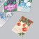 Cardboard "Happy New Year" set 10 pcs (5 types) 4x6 cm