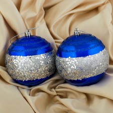 Set of balls plastic D-10 cm, 2 pcs 