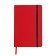 Diary of Leduced A5, 160 sheets MEGAPOLIS VELVET, solid cover, artificial leather, lies, on an elastic band, tinted block 70 g/m2, red