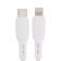 CARMEGA CAR-C-CL1M-WH, Lightning-Type-C, 3 A, 30 W, 1 m, white cable