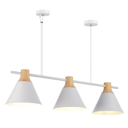 Suspended EVOLUCE lamp. Sle125103-03. Modica. 3x40 watts, E14, 23 cm, white color-4