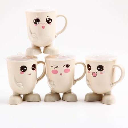 Baby mug with a lid, 270 ml., Color and pattern mix-3