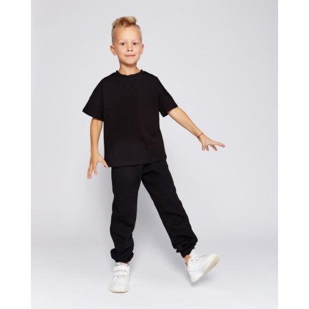 T -shirt Children's Minaku: Basic Line Kids Black Color, Height 110-3