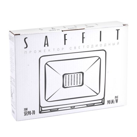 SAFFIT LED spotlight, SFL90-70, IP65, 70 W, 202x143x28.5 mm, glow of daytime-7