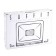 SAFFIT LED spotlight, SFL90-70, IP65, 70 W, 202x143x28.5 mm, glow of daytime