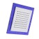 Lake stationary, square z0153, 15x15 cm, 1 mode, plastic, blue/chrome color