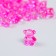 Decor for creativity Plastic "Bear" bright pink set of 25 pcs 1.8x1.5x1 cm