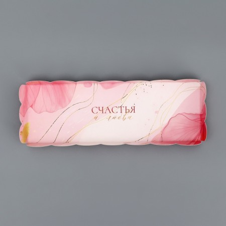 Box for roll, "happiness and love", 22.5 x 7.8 x 7.8 cm. Confectionery packaging-3