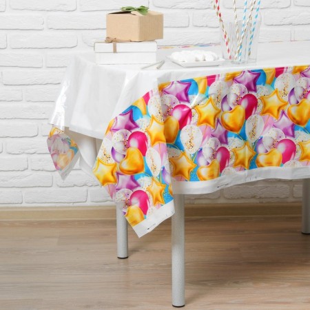 The single tablecloth "Love", balls, 182x137cm-1