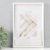 Photo frame Plastic "Mira" 20x30 cm, 636461 White with gold (plastic screen)