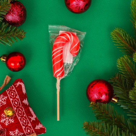 Caramel on the stick "Trost mini red/white", 15 g-1