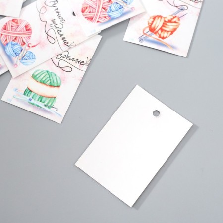 Cardboard Biro "Handmade. Block" set 10 pcs (5 types) 4x6 cm-3