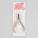 Manicure nippers for cuticle, double spring, 9.5 cm, blade length - 10 mm, on the blist, silver color