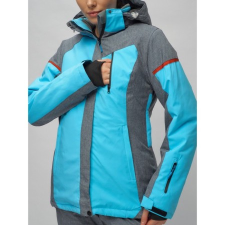 Ski suit female, size 42, blue color-28