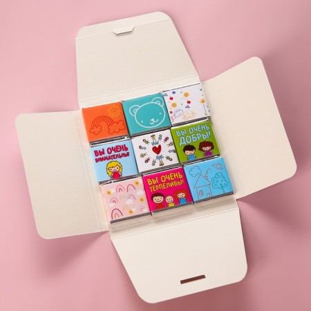 Dairy chocolate "Graduation Kindergarten: Beloved educator" in an envelope, 9 pcs. x 5 g.-3