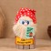 Brownie Lucky "House-Full Cup", on a barrel, 14x8x8 cm