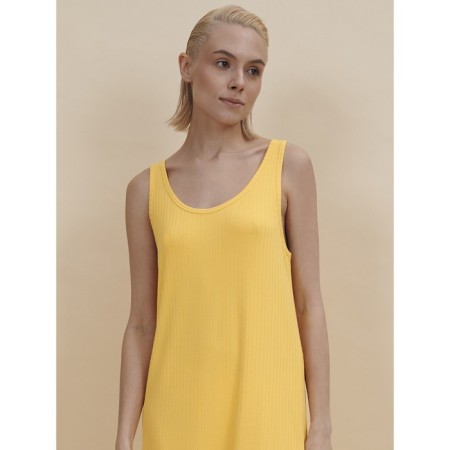 Female dress, size m, yellow color-3