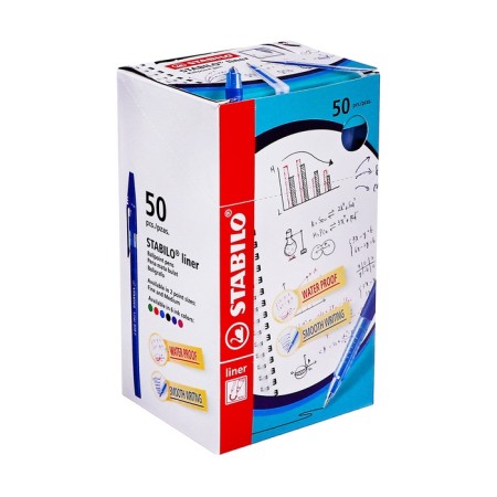 Ballic handle Stabilo Liner 808f, for writing, node 0.5 mm, blue-4