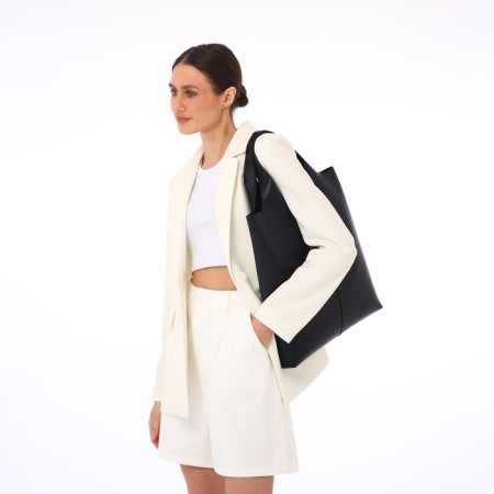 Female bag Textura, chover, large size, black color-8