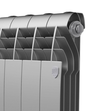 Bimetallic radiator Royal Thermo Biliner New/Silver Satin, 500 x 80 mm, 10 sections, chrome-3