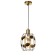 Bayerlux lamp "Laura" E27 40W gold 18x18x20-120 cm