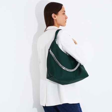 Load bag with lightning, external pocket, green color-6