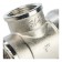 The transitional SFT-0022-001341, 1 "x 3/4" x 1 ", internal thread, nickel. Brass