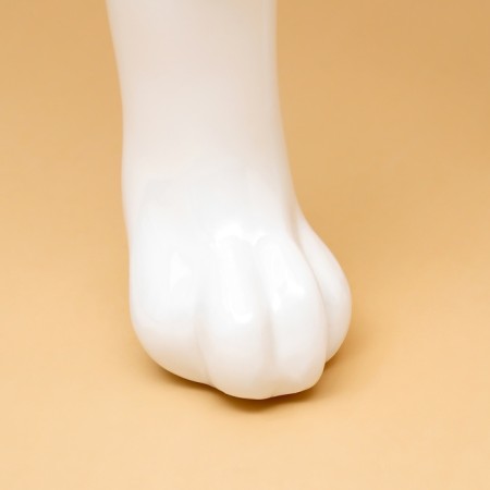 Dog mannequin, stagnant, collapsible, fiberglass, white-5