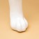 Dog mannequin, stagnant, collapsible, fiberglass, white