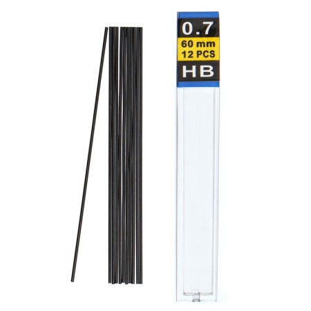 Set of sections for mechanical pencils 24 pieces, NV 0.7mm 12 pieces, length - 60mm-5