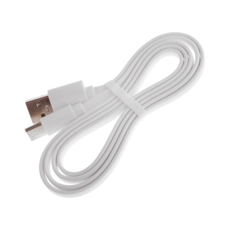 Cable MAXVI MC-02LF, Type-C-USB, 2A, 1M, elongated Type-C up to 10 mm, PVC, flat, white-2