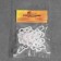 Hook for curtains on a ring, 35 × 15 mm, white color