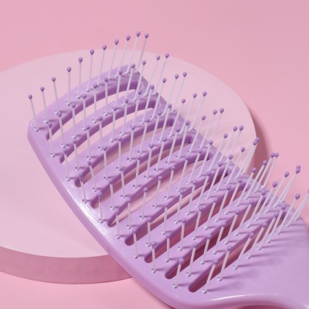 The comb is massage, wide, ventilated, 7.5 × 23 cm, color mix-4